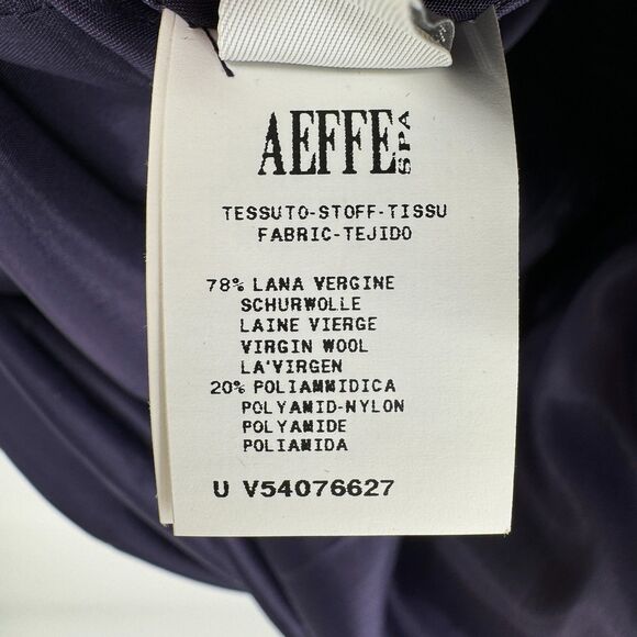 ALBERTA FERRETTI Purple Boat Neck Peplum Ruffle Knee Length Dress Size 10 - Picture 10 of 11